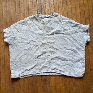 Periwinkle 100% Cotton Batwing Top Size Small